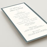 "Modern Stripes" - Wedding Programs in Capri by Emily Betts - Detail
