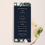 "Floral Edged Frame" - Wedding Programs in Royal by Alethea and Ruth - Front