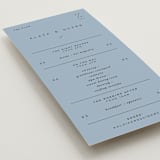 "Alaia" - Wedding Programs in Verona Sunset by Blustery August - Detail