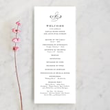 "Wedding Plaid" - Wedding Programs in Obsidian by Jill Means - Front