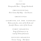 "Floral Wreath" - Wedding Programs in Fresh by Kelly Schmidt - Detail