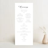 "Waltz" - Wedding Programs in Tuxedo by Lori Wemple - Front