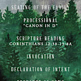 "Adventure Awaits" - Wedding Programs in Smoke by Elly - Detail