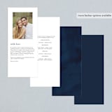 "Frosty chic" - Wedding Programs in Peacock by Creo Study - Back of Card Options