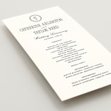"Formal Minimalist" - Wedding Programs in Silk by Kelly Schmidt - Detail