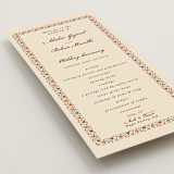 "Mughal Gardens" - Wedding Programs in Ivory by Sherley Ferreira - Detail