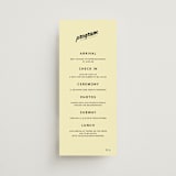 "Courthouse" - Wedding Programs in Butter by Studio Suku - Front