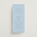 "Tarte Tatin" - Wedding Programs in Sky by Blustery August - Front