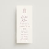 "Lavender Dreams" - Wedding Programs in Lilac Dreams by Design Lotus - Front