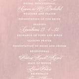 "Summer Bliss" - Wedding Programs in Blush by Grace Kreinbrink - Detail