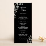 "Enchanted fields" - Wedding Programs in Noir by Jennifer Wick - Front