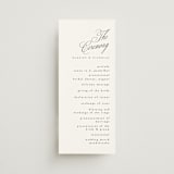"Written with love" - Wedding Programs in Noir Slate by Ana de Sousa - Front