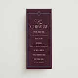 "sophisticate" - Wedding Programs in Plum by Owl and Toad - Front