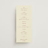 "Elizabeth" - Wedding Programs in Burgundy by Helena Vitto - Front