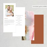 "Sedona" - Wedding Programs in Desert Sands by Itsy Belle Studio - Back of Card Options