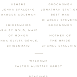 "Stately Florals" - Wedding Programs in Poppy by Lori Wemple - Detail