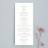 "Valencay" - Wedding Programs in Silk by chocomocacino - Front