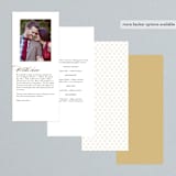 "Valencay" - Wedding Programs in Silk by chocomocacino - Back of Card Options