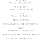 "Valencay" - Wedding Programs in Silk by chocomocacino - Detail