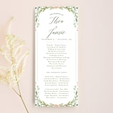 "Garden Glamour" - Wedding Programs in Sage by Kristen Smith - Front