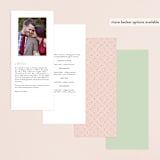 "Garden Glamour" - Wedding Programs in Sage by Kristen Smith - Back of Card Options