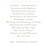 "Garden Glamour" - Wedding Programs in Sage by Kristen Smith - Detail