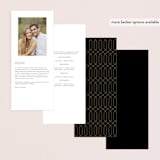 "jewel" - Wedding Programs in Onyx by Susan Moyal - Back of Card Options