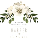 "jewel" - Wedding Programs in Onyx by Susan Moyal - Detail