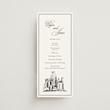 "New York Skyline" - Wedding Programs in Noir by Melinda Denison - Front