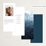 "Mountain Retreat" - Wedding Programs in Evening Sky by Design Lotus - Back of Card Options