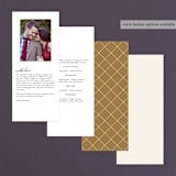 "Painted Ferns" - Wedding Programs in Cream by Amy Kross - Back of Card Options