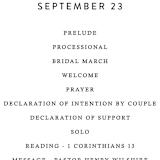 "Peony" - Wedding Programs in Ice Mist by Cass Loh - Detail