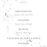 "Petale" - Wedding Programs in Blush by Kelly Ventura - Detail