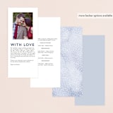 "Poetic Watercolor Flowers" - Wedding Programs in Periwinkle by Qing Ji - Back of Card Options