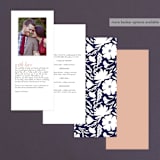 "Romantic Watercolor Flora" - Wedding Programs in Dhalia by Petra Kern - Back of Card Options