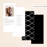 "Someone Like You" - Wedding Programs in Tuxedo by Design Lotus - Back of Card Options