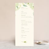"Southern Garden" - Wedding Programs in Moss by Lori Wemple - Front