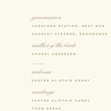 "Southern Garden" - Wedding Programs in Moss by Lori Wemple - Detail