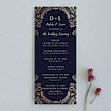 "Wedding Enchantment" - Wedding Programs in Midnight by Chris Griffith - Front