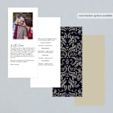 "Wedding Enchantment" - Wedding Programs in Midnight by Chris Griffith - Back of Card Options