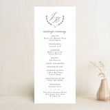 "United" - Wedding Programs in Cobalt by Susan Brown - Front