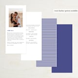 "United" - Wedding Programs in Cobalt by Susan Brown - Back of Card Options