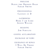 "United" - Wedding Programs in Cobalt by Susan Brown - Detail