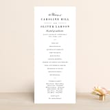 "At Last" - Wedding Programs in Onyx by Lauren Chism - Front