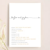 "The Happy Couple" - Wedding Programs in Tangerine by R studio - Front