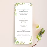 "Fling" - Wedding Programs in Clover by Andrea Mentzer - Front
