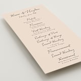 "tablescape drawing" - Wedding Programs in Black Dahlia by Cass Loh - Detail