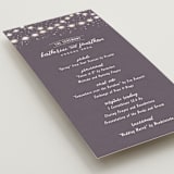 "Garden Lights" - Wedding Programs in Plum by Hooray Creative - Detail