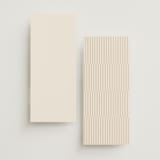 "Edge" - Wedding Programs in Linen by Kelly Schmidt - Back of Card Options