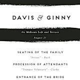 "Love In The City" - Wedding Programs in Pearl by Shiny Penny Studio - Detail